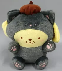 ポムポムプリン☆ぬいぐるみマスコット☆ブラック☆クロミ化計画☆激レア ポムポムプリン☆ぬいぐるみマスコット☆ブラック☆クロミ化計画