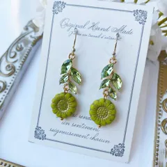 ひまわり・夏に咲く太陽の花ピアス6