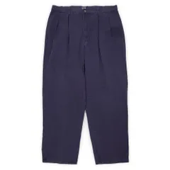 ポロラルフローレン POLO RALPH LAUREN 90s 90年代 2タック チノパンツ トラウザー 初期タグ CHINO USA製 アメリカ製 ヴィンテージ 古着 パンツ ネイビー 紺 W38 L30【中古】