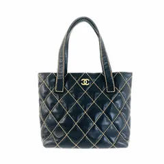 最終処分SALE】シャネル ワイルドステッチ レザー ハンドバッグ 