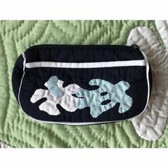 ＜正規品＞スモールコスメポーチ♡ホヌ♡ネイビーブルー♡ハワイアンキルト