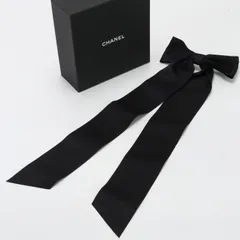 未使用に近い レア CHANEL バレッタ 10A ブラック 付属品あり結晶