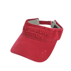 MASTER BUNNY EDITION マスターバニーエディション  コーデュロイ サンバイザー  レッド系 FR [240101295939] ゴルフウェア ストスト