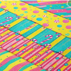 新品 生地 ポリエステル 5柄 サイズ約44cm×約49cm かわいい柄