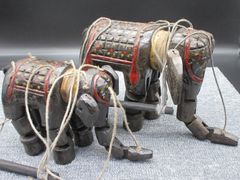 タイ 象 操り人形 縁起の良いホワイト象 - メルカリ