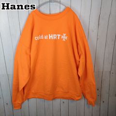 Hanes ヘインズ スウェット L オレンジ Cold at HRT