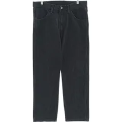 古着 ラスラー RUSTLER ブラックデニム ストレートデニムパンツ メンズw34相当/eaa417207
