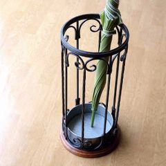 ビンテージ 傘立て 天然木 黒檀 希少品 重厚 - メルカリ