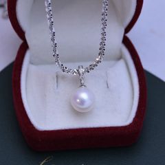 希少大粒 南洋白蝶パール ネックレスペンダントトップ 本真珠 無調色