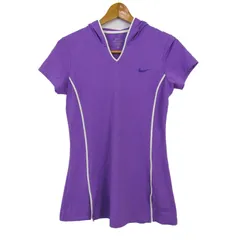 ナイキ 半袖Ｔシャツ フード ドライフィットストレッチ スポーツウエア トップス レディース Mサイズ パープル NIKE 【中古】