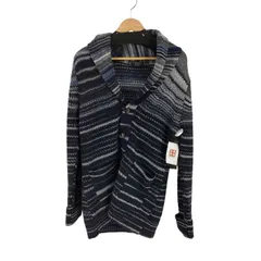 エポカウォモ Epoca uomo ショールカラーニットボーダーカーディガン メンズ EUR：48 のサムネイル