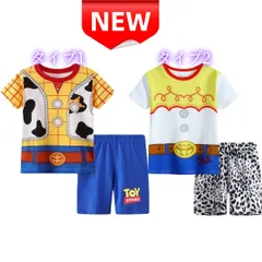 ⭐新品⭐トイストーリー キッズパジャマ 半袖 ウッディ ジェシー コスプレ風 Tシャツ&ショートパンツセット ベビー服 子供服 男の子 女の子 春夏秋 ルームウェア 部屋着 寝間着 コットン 綿 100 110 120 130cm 可愛い 通気性 プレゼント