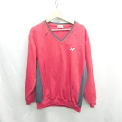 ◇ Θ YONEX 長袖 トレーナー サイズ0 レッド メンズ E  【1410290016794】