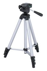 [Limited Quantity] Silver W-312 4-Section Video Camera Tripod with Tripod Case and Quick Shoe, HAKUBA