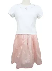 【送料無料】未使用 REDYAZELレディアゼル オシャレでかわいい セットアップ ワンピース ドレス シフォンスカート 白 ピンク F ■L15277SSA（2）7/02