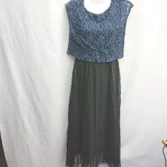 ◇ ⊂ COUTURE MAISON クチュールメゾンURBAN RESEARCH レース 袖なし ロング ワンピース サイズONE ネイビー レディース E  【1412090058653】