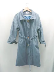 ◇ ◎ ABITOKYO フロントボタン ポケットあり 冬コーデ 秋コーデ 長袖 コート サイズS ブルー レディース E  【1307260023084】