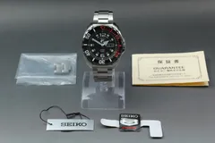 セイコー SEIKO 5スポーツ 4R36-06B0 メンズ 腕時計 ブラック 自動巻 100m防水 ステンレススチール 日本製 美品 オートマチック ダイバーズ風