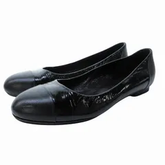 ジルサンダー JIL SANDER パンプス フラットシューズ トゥ 切替 レザー 36 23.0cm 黒 ブラック 0811のサムネイル