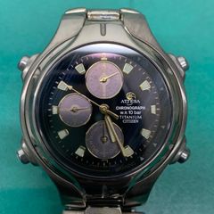 シチズン アテッサ Eco-Drive Duo クロノグラフ チタン 裏スケ - メルカリ