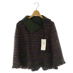 【sacai】フリンジ付き ウール混 ツイードジャケット＊関税込み サカイ - sacai | Tweed Jacket-Black-2の通販 | RESTIR リステア