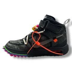 Off-White NIKE Air Force 1 Mid Black エアフォース1 ミッド ブラック スニーカー DO6290-001 ナイキ オフホワイト 27.5cm 86918A1のサムネイル