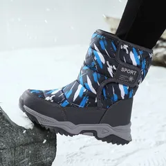キッズ スノーブーツ 防寒 防水 防滑 ウインター 男の子 女の子 冬 裏ボア キッズ ブーツ 子供 雪遊び 撥水 防寒 防寒靴靴 ブーツ 暖かい 裏起毛 子供用 スノーシューズ ジュニア 雪靴 滑り止め 履きやすい 雪遊び DEJm699