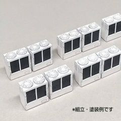キハ工房 A-01 業務用室外機 9個 Nゲージ エアコン クーラー ジオラマ レイアウト モジュール ミニチュア 鉄道模型 1/150 ビルの脇や屋上に！