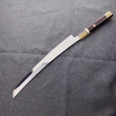 切り付け　V金10号　本焼　鬼反り　先丸　包丁　和包丁　八角柄 360mm