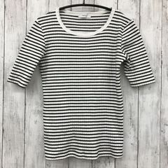 【 SHIPS any 】シップスエニィ テレコ リブ ハーフスリーブ TEE