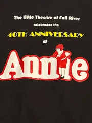 Annie  ミュージカル　40th   メモリアル　アニー　デッドストック　tシャツ　映画　ムービー　movie   Tee　劇団四季　ライオンキング　キャッツ