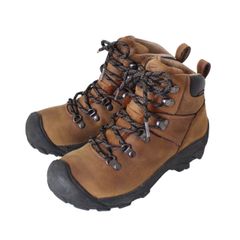 KEEN キーン レディース ブーツ Pyrenees 防水 KEEN DRY ヌバックレザー 茶色 24.5cm (w-3420714)のサムネイル