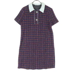 ZARA ザラ 半袖 膝丈ワンピース M ブラック系 レディース 古着