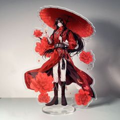 天官賜福 謝怜&花城 アクリルスタンド 花冠&赤傘デザイン サイズ約10cm