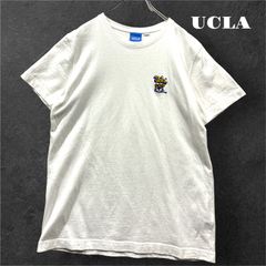 UCLA ユーシーエルエー　Tシャツ　ワンポイント　ホワイト　白　刺繍