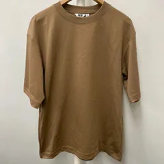 【未使用】UNIQLO エアリズムコットン オーバーサイズ クルーネックT(5分袖) カーキ Mサイズ