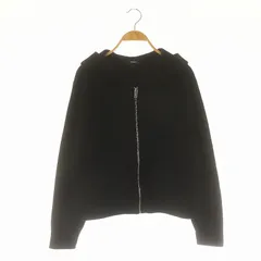 美品　セオリー　Theory ニット　ジップアップフーディ　ウール　パーカー　S Theory - セオリー パーカー ジップアップ フード S 白の通販 by