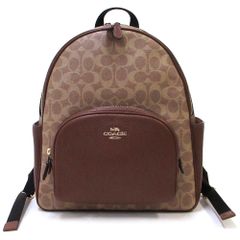 【新品 未使用】コーチ バッグ COACH アウトレット シグネチャー キャンバス コート バックパック リュックサック CZ176 IMXHE
