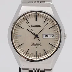 デッドストック級 セイコー スーペリア デイデイト シルバー文字盤 QZ 3883-7000 401264 メンズ腕時計 KOR ABC4779 3675210