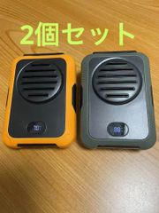 2個セット 2025新登場 腰掛け扇風機 携帯扇風機 　多機能屋外作業多機能 腰掛け/首掛け/卓上/手持ち 1台4役 2000mAh大容量
