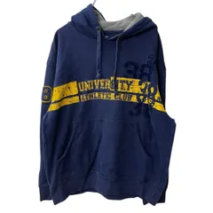 SIMPLY FOR SPORTS ロゴスウェット パーカー L ネイビー シンプリーフォースポーツ フーディー プルオーバー カレッジ 冬物 a709-6451