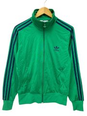 adidas (アディダス) トレフォイル 3本ライン ジャージ トラックジャケット P04355 L グリーン メンズ/045