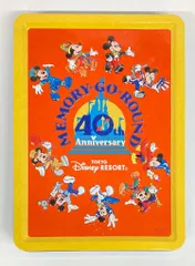 東京ディズニーリゾート お菓子缶(アソーテッド・チョコレート) 復刻デザイン TDR40周年 MEMORY-GO-ROUND　 40周年