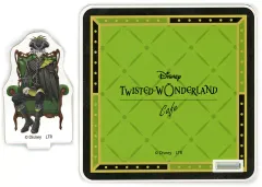 【中古】コースター シルバー 「ディズニー ツイステッドワンダーランド×OH MY CAFE(2024) アクリルスタンドコースター ＜グロリアス・マスカレード＞」
