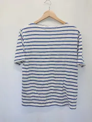 ◇ Θ φ SAINT JAMES ボーダー柄 半袖 Tシャツ カットソー サイズ表記なし ブルー ホワイト レディース E  【1503040002892】
