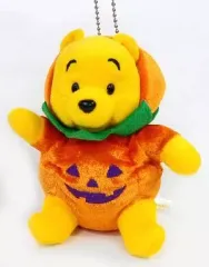 【中古】ぬいぐるみ プーさん(かぼちゃ) ぬいぐるみバッジ 「ディズニー・ハロウィーン2014」 東京ディズニーリゾート限定