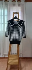 セーラー ボーダー柄 ニット (宅配便)