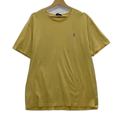 Polo by Ralph Lauren ポロバイラルフローレン 半袖 Tシャツ ワンポイントロゴ刺繍 CHINA製 Lサイズ イエロー