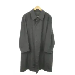ランバン LANVIN チェスターコート ロング 比翼 ウール カシミヤ シンプル 大きいサイズ R44-46 XXL グレー /AO4 ■GY11のサムネイル