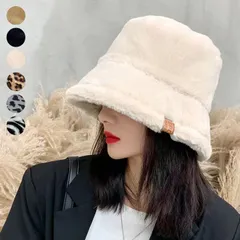 SALE! 1000円→800円！エコファーバケットハット 春 夏 秋 冬 アウトドア キャンプ 帽子 レディース バケットハット 秋冬 冬 ファー バケハ ハット 黒 モカ ア